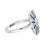 Thumbnail: Art Deco Design 14k Gold 2.07ctw Diamond and Sapphire Rays Platter Ring