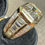 Thumbnail: 18k Yellow Gold 6.57ctw Emerald Cut Bezel Set Diamond Statement Ring