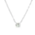 Handmade Platinum 1.20ctw Old European Cut Diamond Solitaire Pendant Necklace
