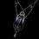 Thumbnail: Antique Art Nouveau 9ct Rose Gold Aquamarine Seed Pearl Lavalier Necklace