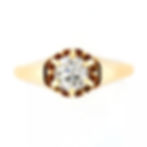 Antique Victorian 18k Gold 0.65ctw Old Mine Prong Set Diamond Engagement Ring