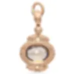 Antique Victorian 13k Rosy Gold 5ctw Smoky Quartz Watch Fob Pendant