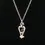 Thumbnail: Antique Georgian Gold & Silver Old Cut Diamond Petite Pendant Adjustable Chain