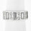 Thumbnail: Vintage Platinum 4ctw Straight Baguette & Round Diamond Eternity Band Ring