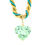 Thumbnail: 18K Gold 53.58ctw Heart Aquamarine Pendant & Turquoise Rope Statement Necklace