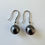 Thumbnail: Tahitian Black Pearl and Diamond Drop Earrings