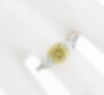 Platinum 2.59ctw Rare Round Fancy Vivid Yellow Diamond Engagement Ring
