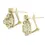 Thumbnail: Antique Victorian 14k Gold 3.5ctw Old Mine Diamond Cluster Drop Dangle Earrings