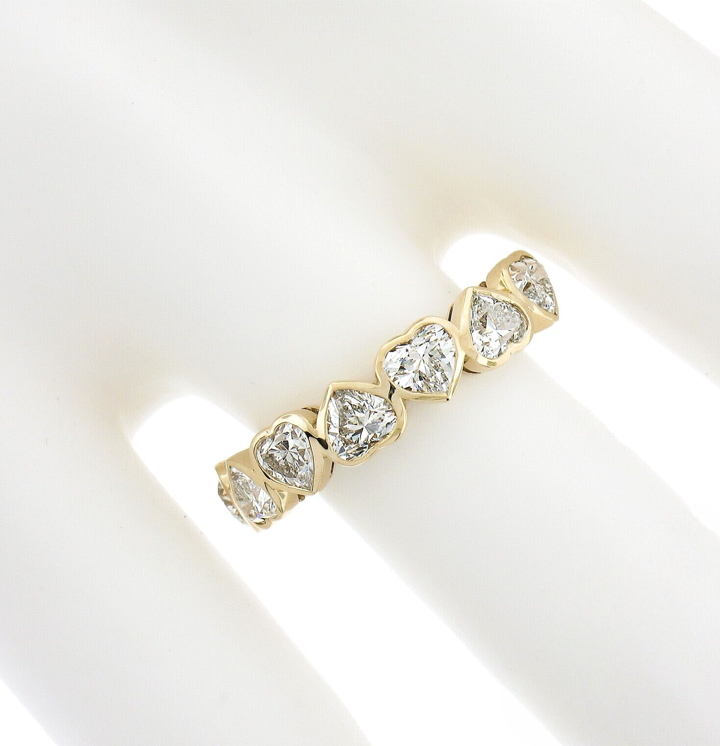 Heart Diamond Band Anniversary Ring 