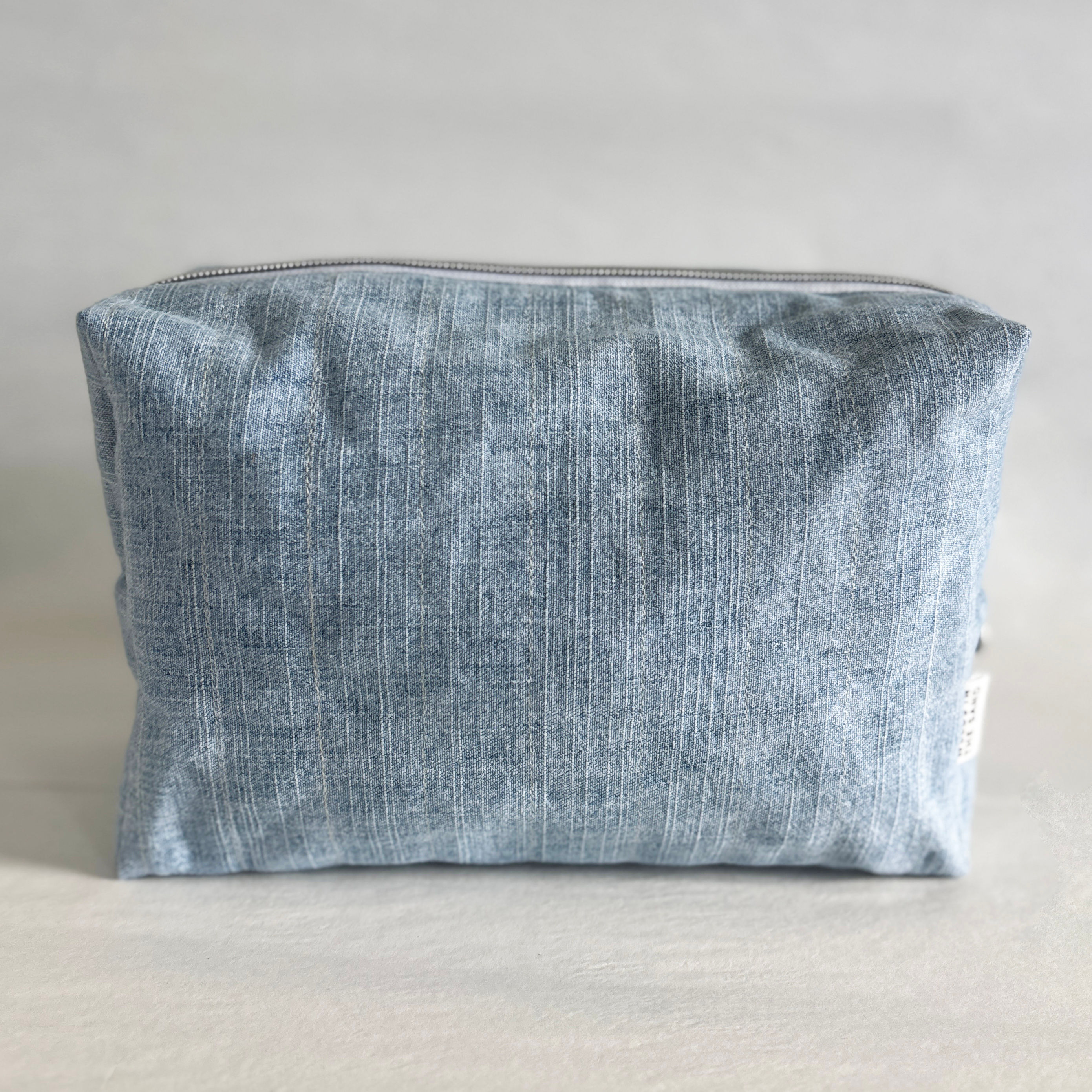 Slub Weave Denim Toiletry Bag