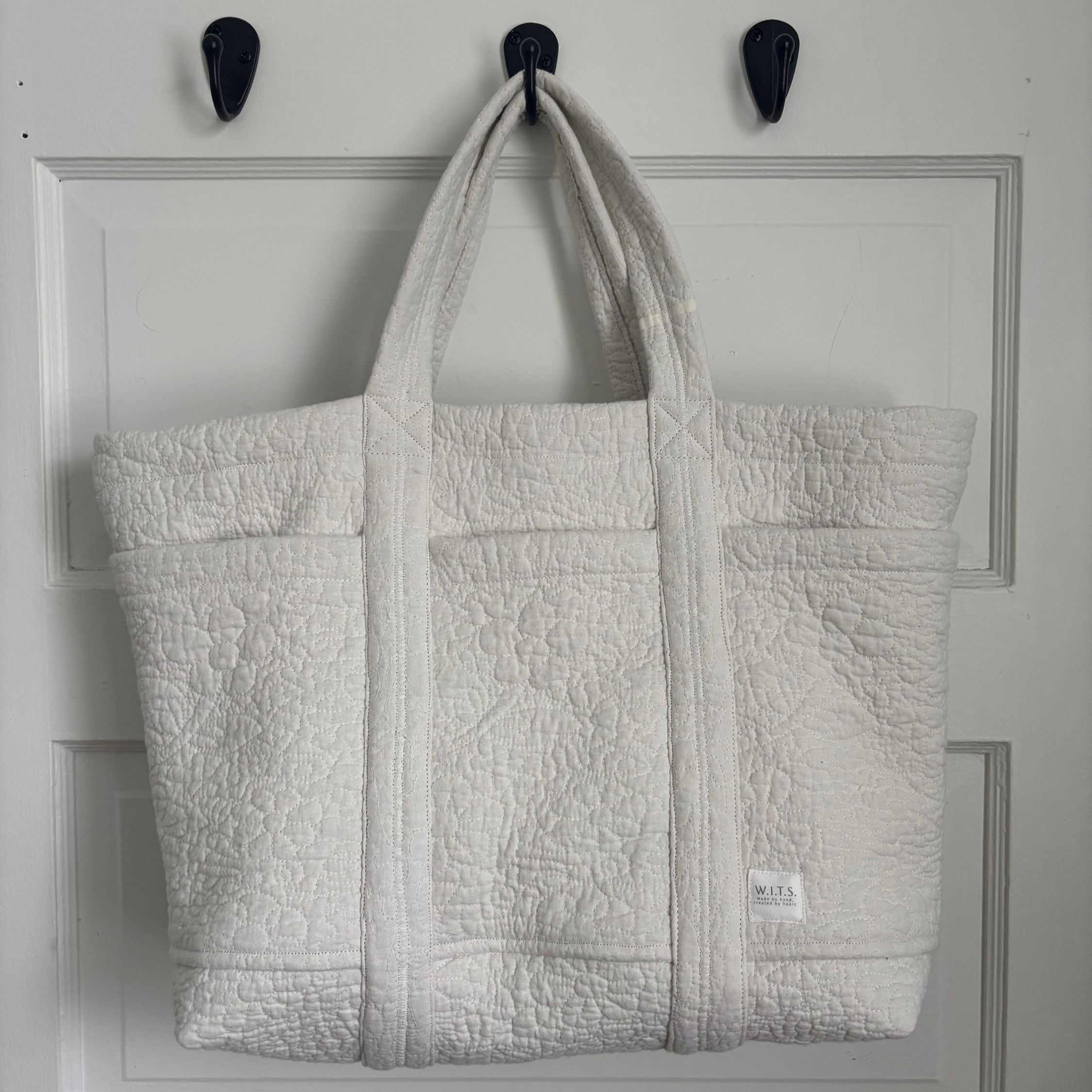 Weekender | Upcycled Ivory Quilt