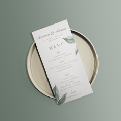 Wedding Dinner Menu