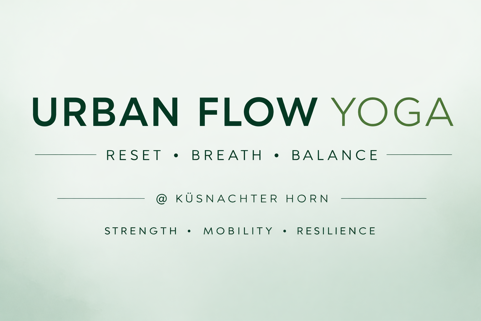 Urban Flow Yoga Küsnacht Werbetext