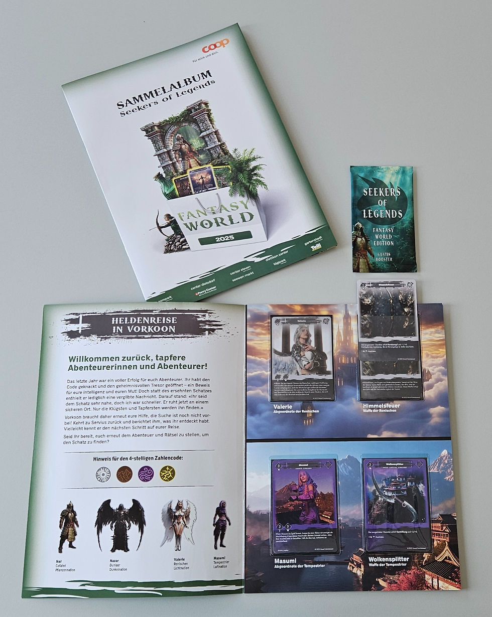 Fantasy World 2025: Sammelalbum und das TCG-Set "Seekers of Legends"