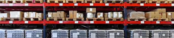 Warehouse Shelves in an area that needs traffic management health and safety plans.