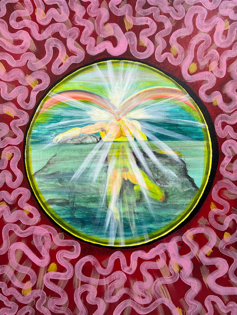 male body, painting, contemporary painting, gayart, figurative painting