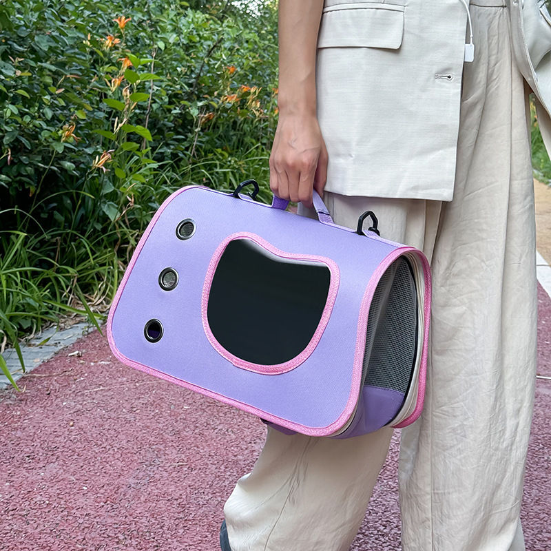 Thumbnail: Portable Pet Carrier Bag for Small Dogs Cats Outdoor Foldable Cat Bag Breathable
