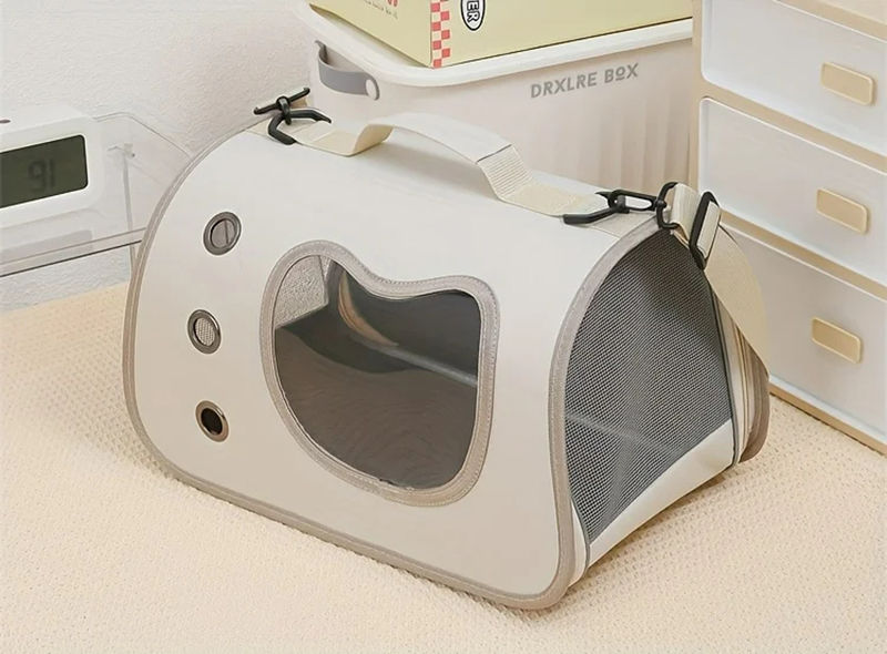 Thumbnail: Portable Pet Carrier Bag for Small Dogs Cats Outdoor Foldable Cat Bag Breathable