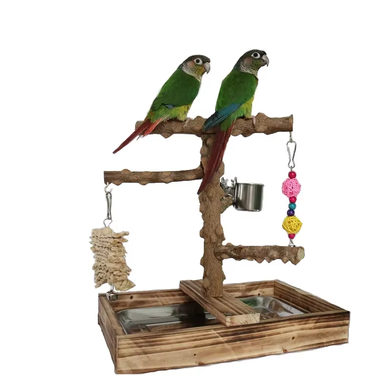Thumbnail: Pepper wood parrot platform, parrot climbing net, climbing training station, cli