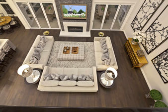 full interior design living and dining