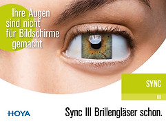 Logo Sync III Brillengläser von Hoya