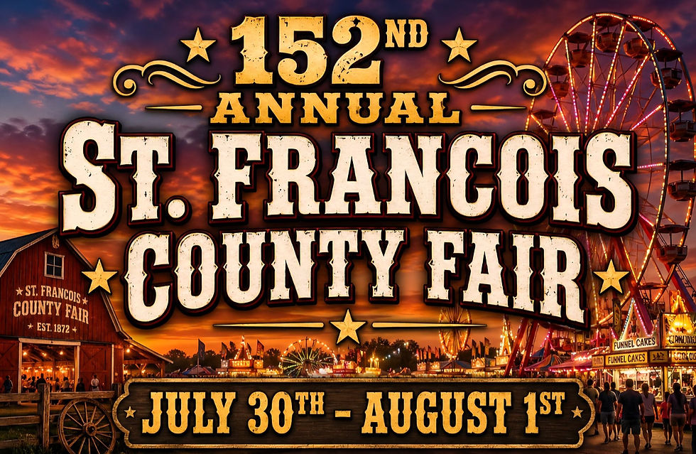 This is a flyer for the St. Francois County Fair