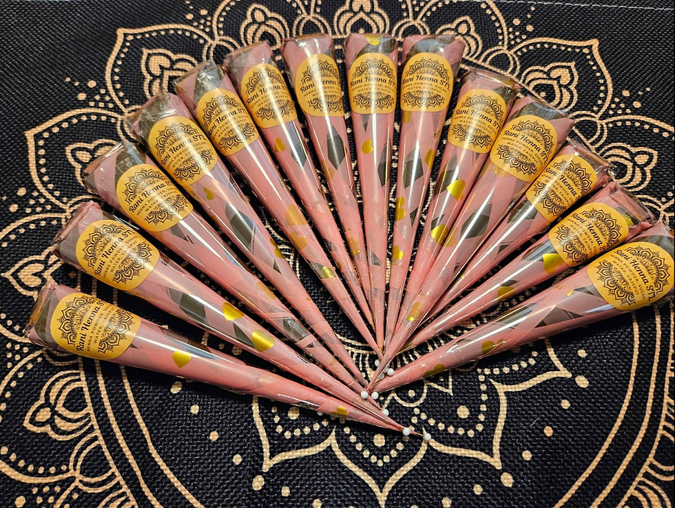 5 Natural Henna Cones