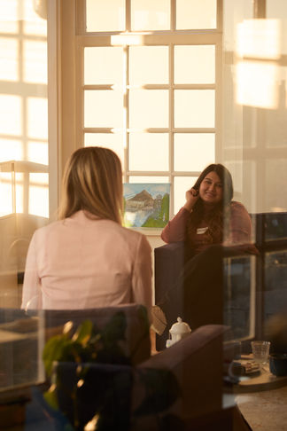 Two women in a therapy session