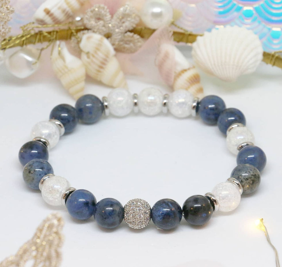 Miniature : Dumortiérite & Aqua Aura