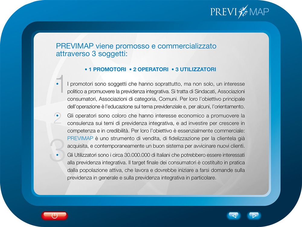 Pagina applicazione