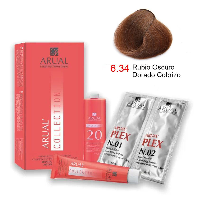 Tinte 6.34 Rubio Oscuro Dorado Cobrizo
