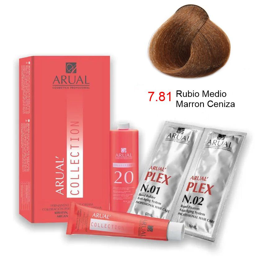 Tinte 7.81 Rubio Medio Marron Ceniza