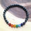 Thumbnail: Black Hematite Chakra Bracelet