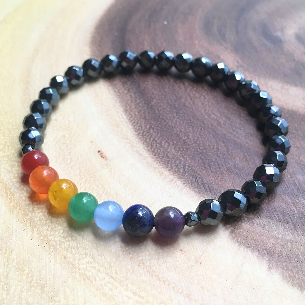 Black Hematite Chakra Bracelet