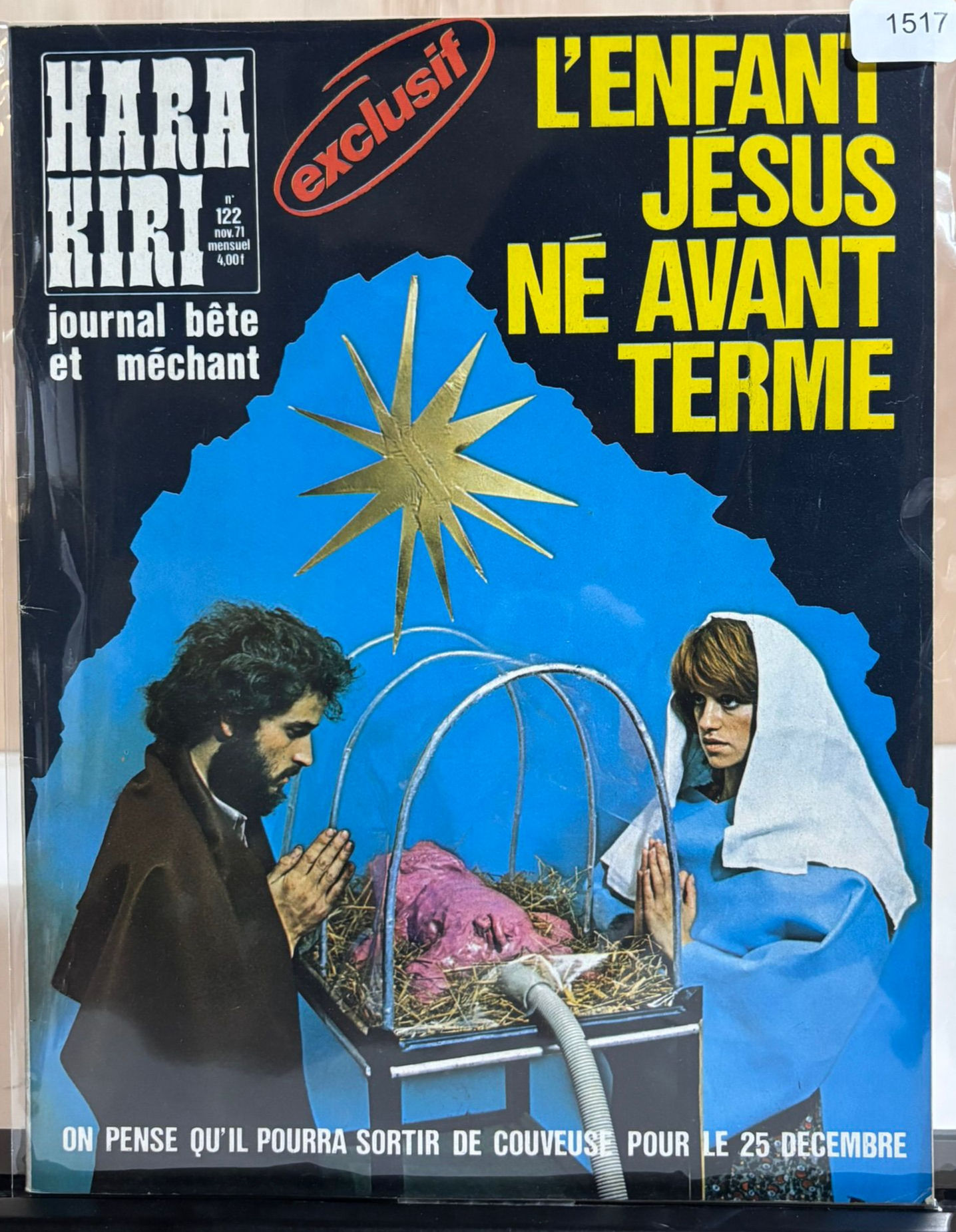 Hara-Kiri Magazine - No.122 (Nov 1971) - L’ENFANT JÉSUS NÉ AVANT TERME