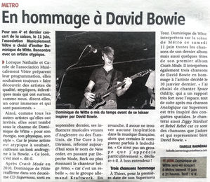 PRESSE - Journal LA GAZETTE - 9 juin 2016