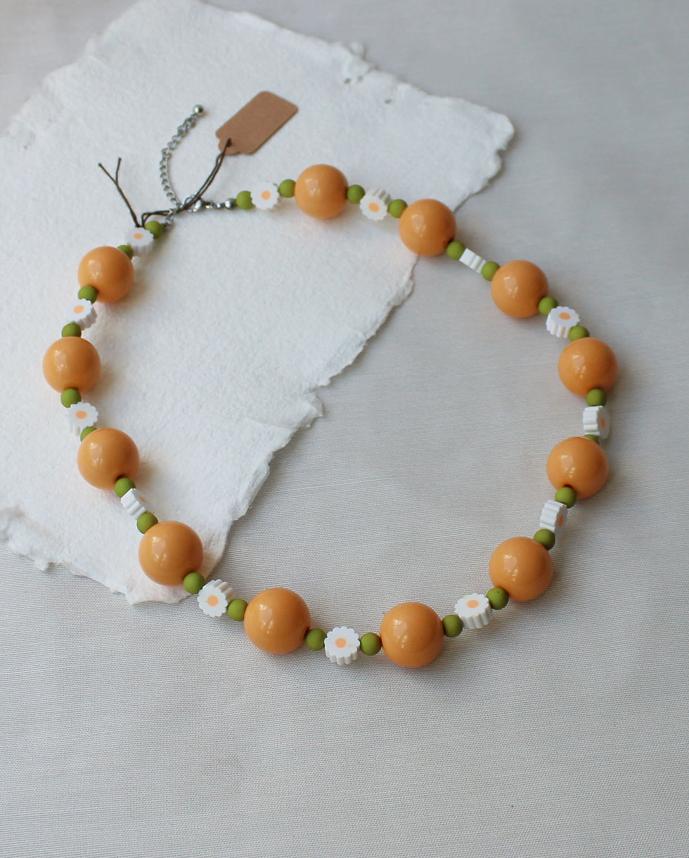 Ketting big beads // field of daisy's