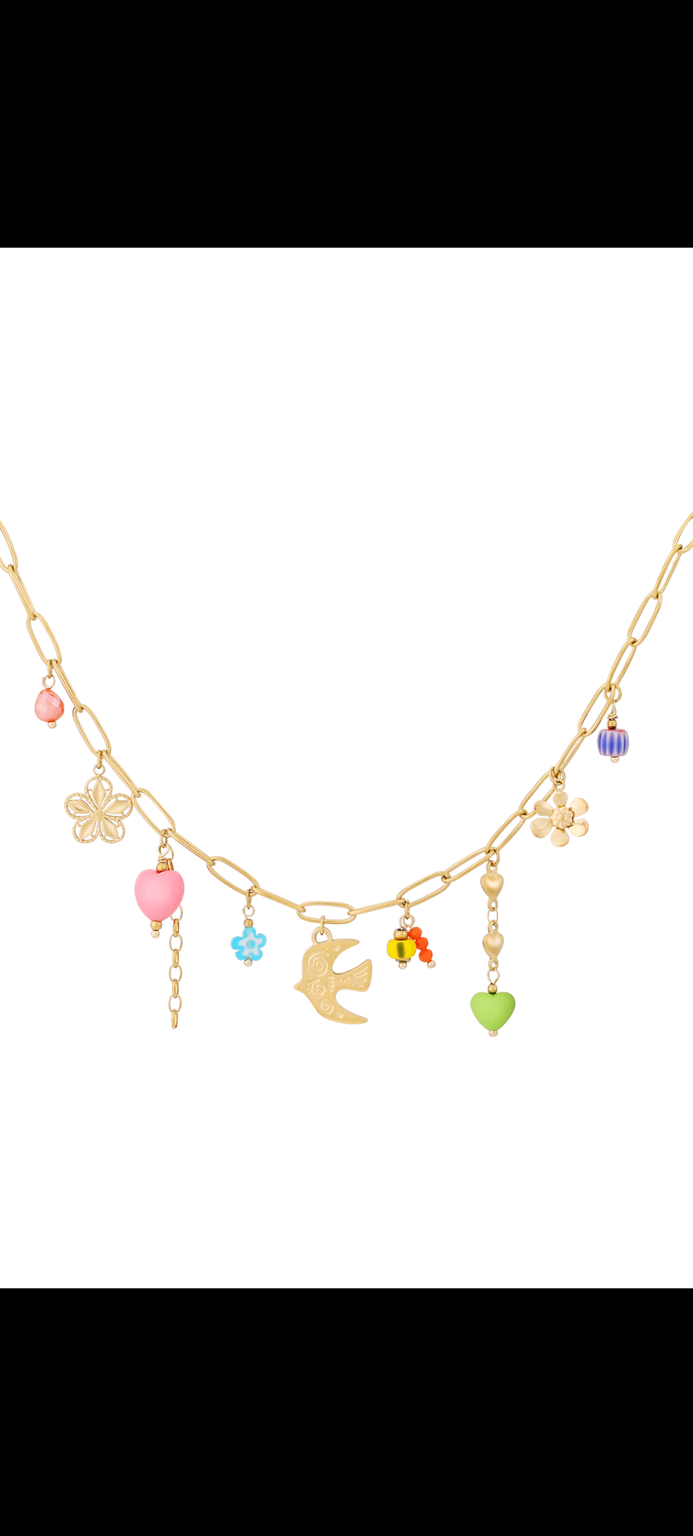 Ketting Charms // birds & flowers