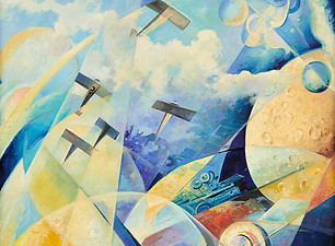 TULLIO CRALI (1910-2000) Volo verso l'ignoto (Painted in 1936) Estimates_35,000 - 55,000.j