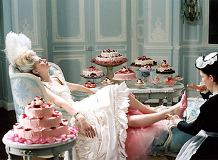 Film still from Sofia Coppola's Marie Antoinette. Photo courtesy of I WANT CANDY LLC. and 