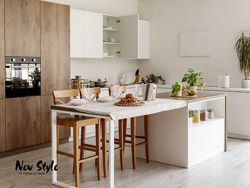 White-kitchen-brown-cabinet-no-pull-out-dining-table-1