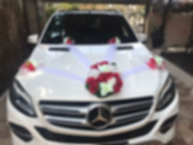 מרצדס מקושט לחתונה