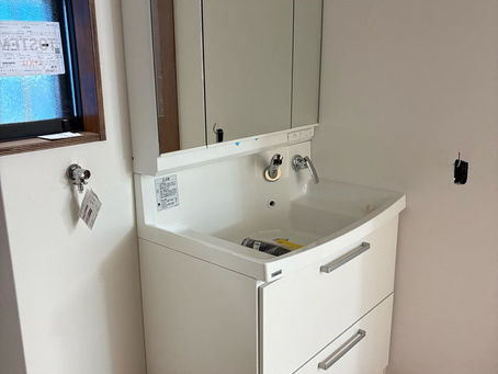 洗面化粧台設置工事