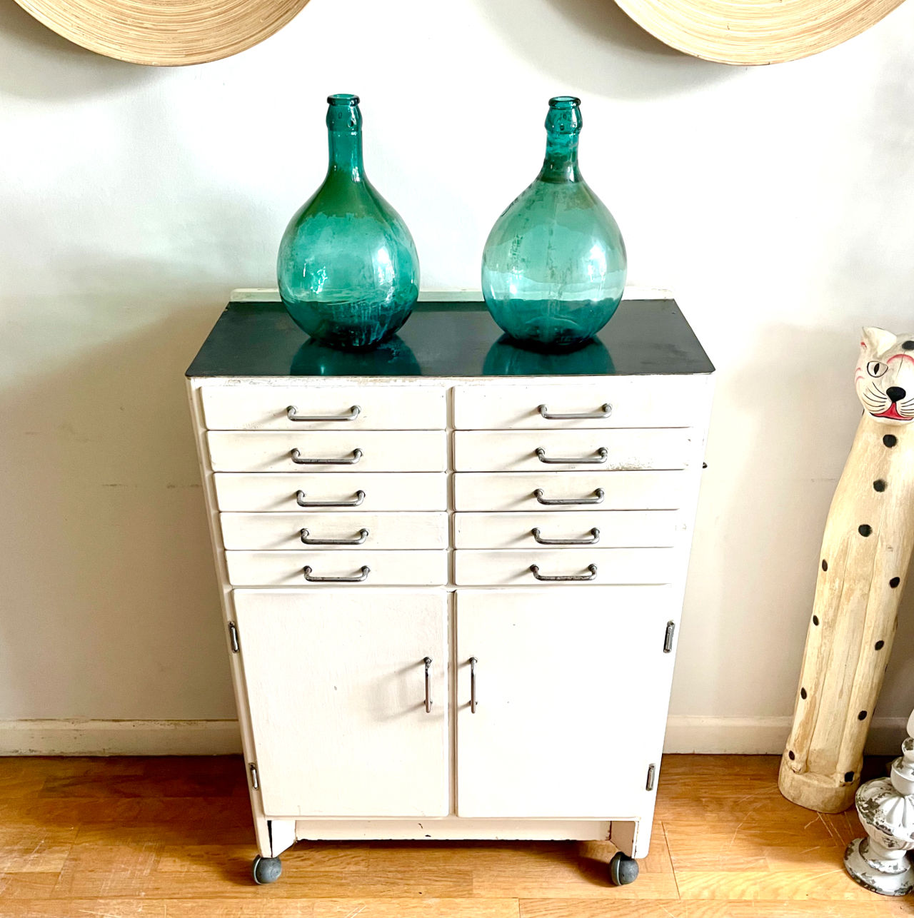 Vintage Dentist's Medical Cabinet with Drawers