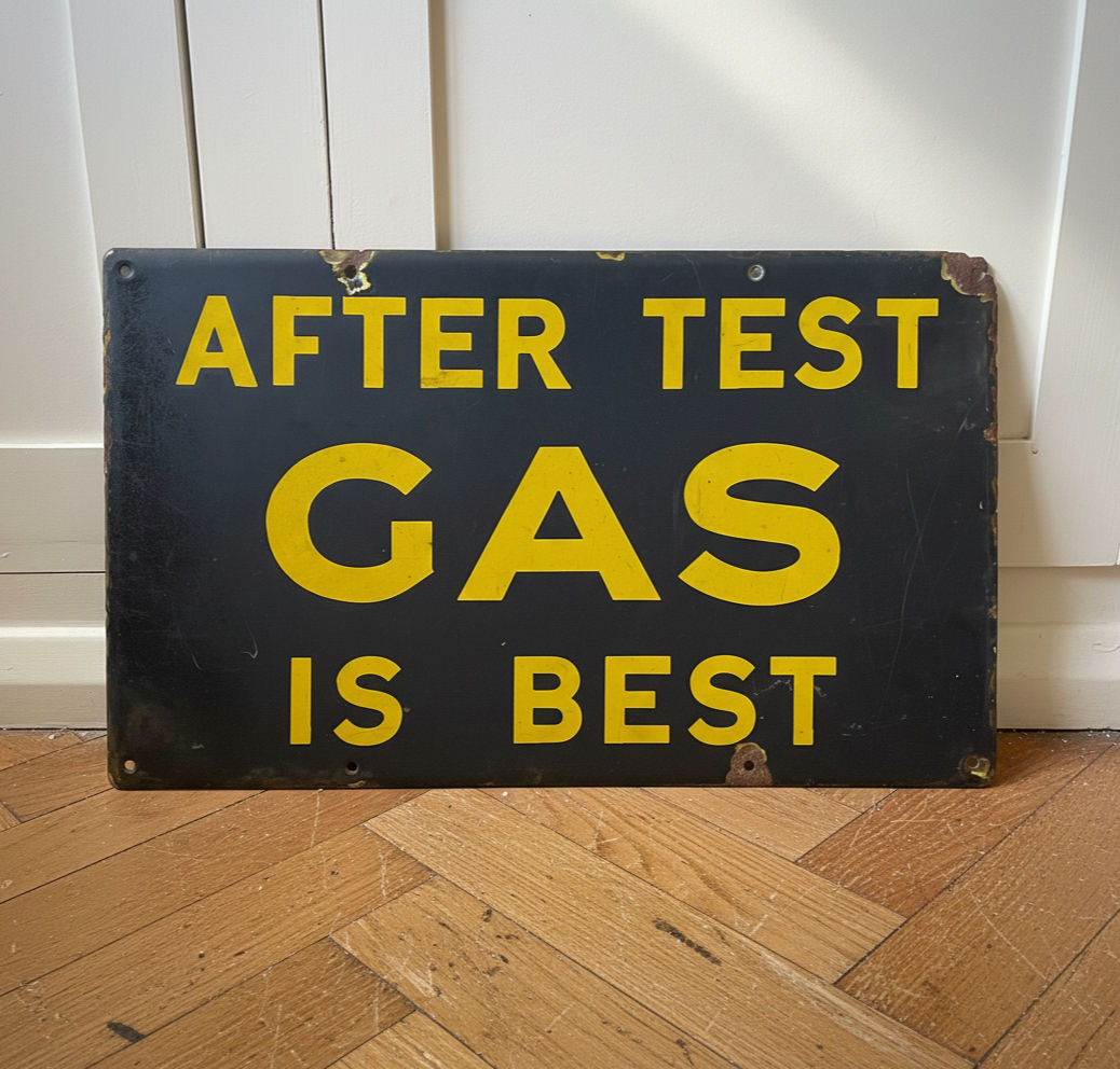 Genuine Vintage Enamel Factory / Garage Sign