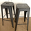 Thumbnail: Vintage Gun-metal Grey Metal Tolix Style Bar Stools