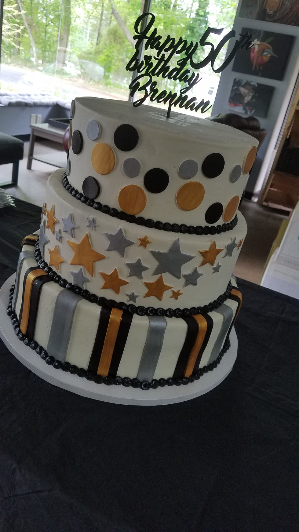 3T Gold, Silver, Black 50th