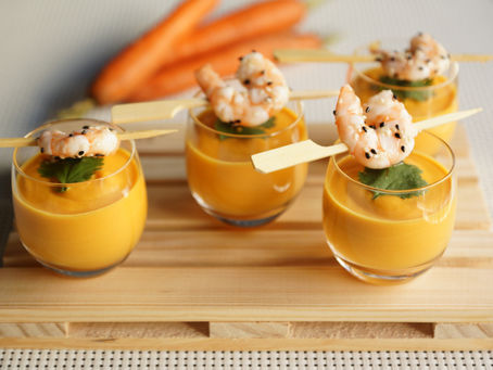 Velouté de carotte au lait de coco