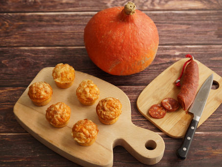 Mini-muffins potiron/chorizo/comté
