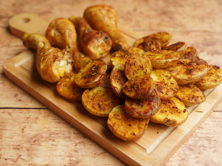 Poulet croustifondant et pommes de terre